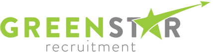 Green Star Recruitment logo designed by Red Dune Web Design