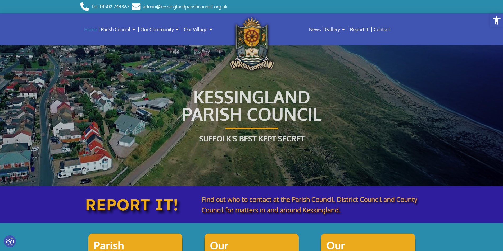 Kessingland Parish Council Website Screenshot